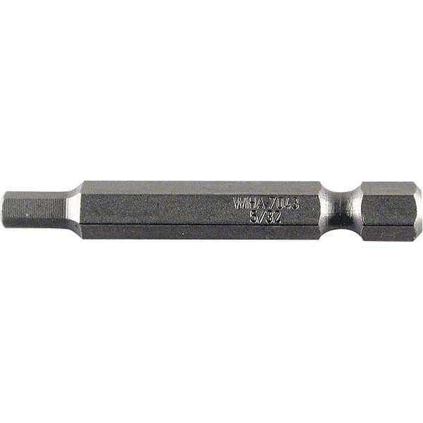 Wiha - 0.14" Power Bit - 1/4" Drive, 2" OAL - Eagle Tool & Supply