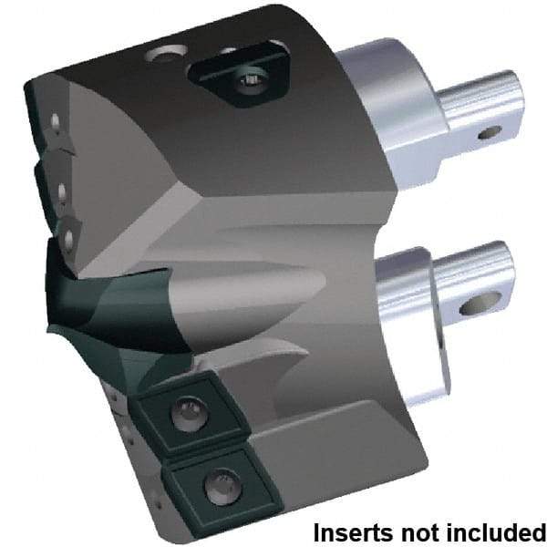 Kennametal - Series KSEM Plus, Head Connection FDS80, 82.55mm Max Diam Interchangeable Pilot Drill Head - KSEMP3400HPGM Pilot Drill, 34mm Pilot Drill Diam, 5 Nonpilot Inserts, 54.58mm Head Length - Eagle Tool & Supply