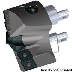 Kennametal - Series KSEM Plus, Head Connection FDS80, 82.55mm Max Diam Interchangeable Pilot Drill Head - KSEMP3400HPGM Pilot Drill, 34mm Pilot Drill Diam, 5 Nonpilot Inserts, 54.58mm Head Length - Eagle Tool & Supply