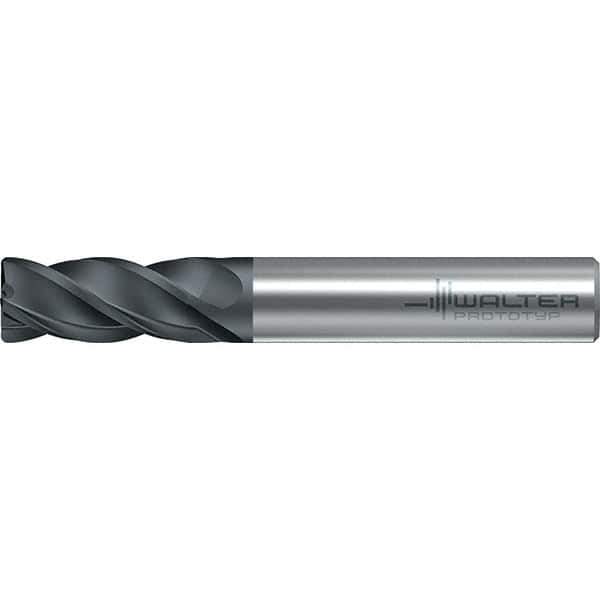 Walter-Prototyp - 10mm, 4 Flute, Solid Carbide, 0.5mm End Mill - 2.835" OAL, 38° Helix, Right Hand Flute, 22mm LOC, Right Hand Cut - Eagle Tool & Supply