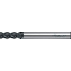 Walter-Prototyp - 5mm, 13mm LOC, 6mm Shank Diam, 57mm OAL, 4 Flute, Solid Carbide Square End Mill - TiAlN Finish, 38° Helix, Right Hand Cut, Right Hand Flute, Series MC251-A-4-B - Eagle Tool & Supply