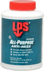 LPS - 0.5 Lb Can General Purpose Anti-Seize Lubricant - Molybdenum Disulfide, -65 to 1,800°F, Blue/Gray, Water Resistant - Eagle Tool & Supply