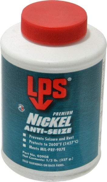 LPS - 0.5 Lb Can Extreme Temperature Anti-Seize Lubricant - Nickel, -65 to 2,600°F, Silver Gray, Water Resistant - Eagle Tool & Supply