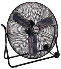 Air King - 30" Blade, 1/4 hp, 3,450, 6,000 & 7,650 CFM, Low Floor Stand Industrial Circulation Fan - Eagle Tool & Supply