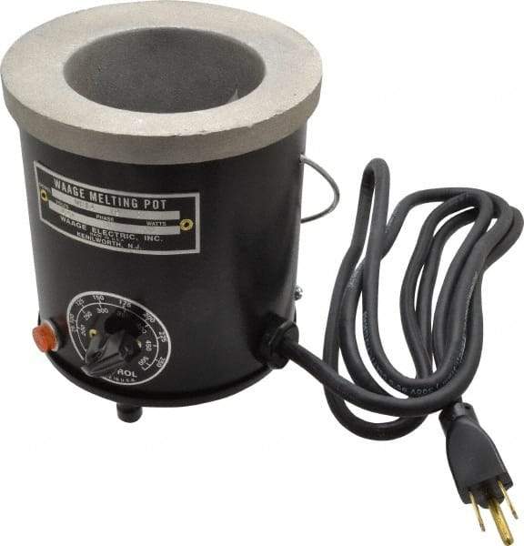 WAAGE - 1 Pint, 3" Deep, 150 to 450°F, Dip Coat Pot - 3-1/2" ID, 115 Volts, 400 Watts - Eagle Tool & Supply