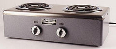 WAAGE - 20" Long x 10 Wide x 7" High, 115 Volt Hot Plate - 2 Burner, 1600 Watt, 14 Amps - Eagle Tool & Supply