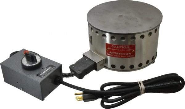 WAAGE - 5" High, 115 Volt Hot Plate - 100 to 1000°F, 1 Burner, 1250 Watt, 8" Diam, 11 Amps - Eagle Tool & Supply