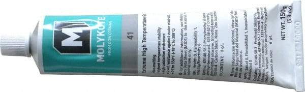 Dow Corning - 5.3 oz Tube Lithium High Temperature Grease - Black, High Temperature, 550°F Max Temp, NLGIG 2, - Eagle Tool & Supply