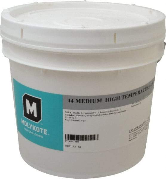 Dow Corning - 8 Lb Can Lithium High Temperature Grease - White, High Temperature, 400°F Max Temp, NLGIG 2, - Eagle Tool & Supply