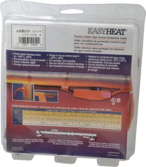 EasyHeat - 15' Long, Preassembled, Fixed Length, Fixed Wattage, Protection Heat Cable - 120 Input Volts, 105 Watts - Eagle Tool & Supply