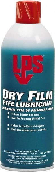 LPS - 16 oz Aerosol Dry Film with PTFE Lubricant - White, 500°F Max - Eagle Tool & Supply