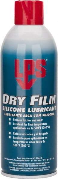 LPS - 16 oz Aerosol Dry Film/Silicone Lubricant - Clear, 500°F Max - Eagle Tool & Supply