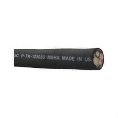 Made in USA - 250', 8/4 Gauge/Conductors, Black, Green, Red & White Indoor & Outdoor Replacement Cord - 0 Receptacles, 35 Amps, 600 Volts, UL SOOW - Eagle Tool & Supply