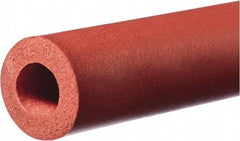 Value Collection - 1/4" ID to 3/4" OD, Silicone Foam Cylinder - 60" Long, 7 psi Tensile Strength, -100 to 500°F - Eagle Tool & Supply