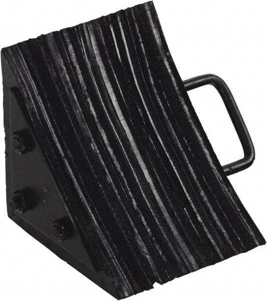 Vestil - 7-1/2" Wide x 8" High x 8" Deep, Rubber Wheel Chock - Eagle Tool & Supply