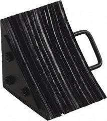 Vestil - 7-1/2" Wide x 8" High x 8" Deep, Rubber Wheel Chock - Eagle Tool & Supply
