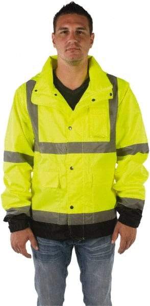 Utility Pro Wear - Size 5XL, Yellow, Rain Jacket - 5 Pockets - Eagle Tool & Supply