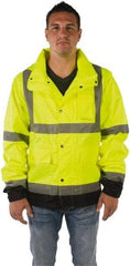 Utility Pro Wear - Size 5XL, Yellow, Rain Jacket - 5 Pockets - Eagle Tool & Supply