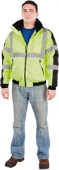 Utility Pro Wear - Size M Cold Weather & High Visibility Jacket - Yellow, Polyester & Teflon, Zipper Closure - Eagle Tool & Supply