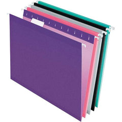 Pendaflex - 8-1/2 x 11", Letter Size, Assorted Colors, Hanging File Folder - 11 Point Stock, 1/5 Tab Cut Location - Eagle Tool & Supply
