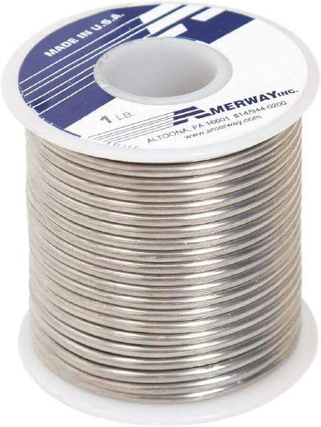 Made in USA - 1/8 Inch Diameter, 96SN/4CU, Lead Free Solder - 1 Lb., 10 Gauge - Exact Industrial Supply