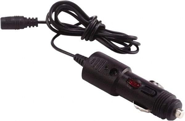 Ergodyne - 12 VDC Power Adapter for Heated Jacket - 4.92' Long, Black, Plastic - Eagle Tool & Supply