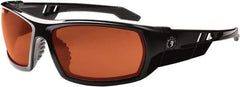 Ergodyne - Copper Lenses, Framed Polarized Glasses - Uncoated Lenses, Size Universal, Wrap Around - Eagle Tool & Supply