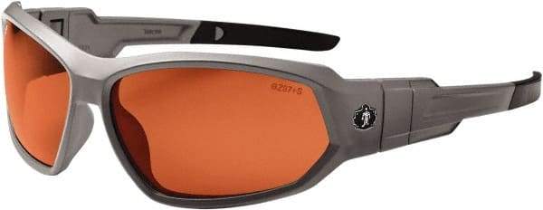 Ergodyne - Copper Lenses, Framed Polarized Glasses - Uncoated Lenses, Size Universal, Wrap Around - Eagle Tool & Supply