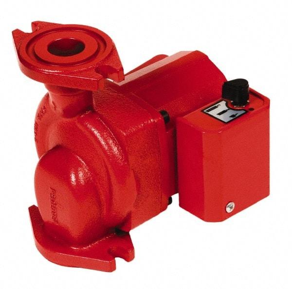 Bell & Gossett - 0.068 hp, 1 Phase, Cast Iron Housing, Noryl Impeller, Inline Circulator Pump - 115/230V Volt, 60 Hz Hz, 125 Max psi, 120V Motor - Eagle Tool & Supply