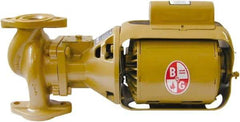 Bell & Gossett - .25 hp, 1 Phase, Bronze Housing, Cast Bronze Impeller, Inline Circulator Pump - 115/230V Volt, 60 Hz Hz, 125 Max psi, 120V Motor - Eagle Tool & Supply