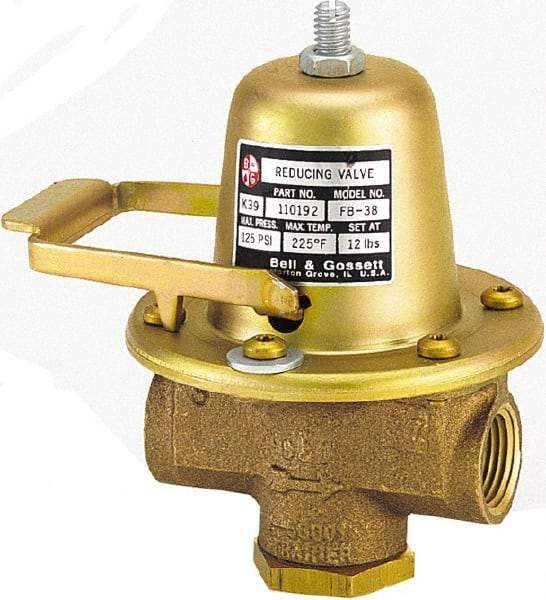 Bell & Gossett - 1/2" Inlet, 1/2" Outlet, FNPT, Pressure Relief Valve - 125 Max psi, Lead Free Brass - Eagle Tool & Supply