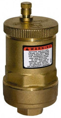 Bell & Gossett - 1/2" Pipe High Capacity Air Vent Air Vent - 150 Max psi, NPTF End Connection, 4-1/2"x9-5/8" - Eagle Tool & Supply