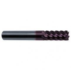 1/4" Dia. - 2-1/2" OAL - 45° Helix Firex Carbide End Mill - 6 FL - Eagle Tool & Supply