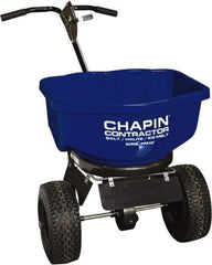 Chapin - 80 Lb Powder Coated Steel Walk Behind Broadcast Landscape Spreader - 14" Pneumatic Wheels - Eagle Tool & Supply