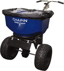 Chapin - 100 Lb Stainless Steel Walk Behind Broadcast Landscape Spreader - 14" Pneumatic Wheels - Eagle Tool & Supply