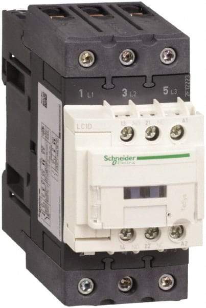 Schneider Electric - 3 Pole, 110 Coil VAC at 50/60 Hz, 50 Amp at 440 VAC, Nonreversible IEC Contactor - Bureau Veritas, CCC, CSA, CSA C22.2 No. 14, DNV, EN/IEC 60947-4-1, EN/IEC 60947-5-1, GL, GOST, LROS, RINA, RoHS Compliant, UL 508, UL Listed - Eagle Tool & Supply