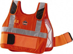 Ergodyne - Size L/XL, Orange Cooling Vest - 40 to 52" Chest, Hook & Loop Front, Cotton - Eagle Tool & Supply