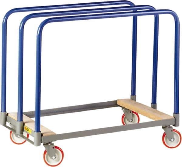 Little Giant - 1,000 Lb Capacity Steel Panel Truck - Steel Deck, 24" OAW, 36" Platform Length, Polyurethane Casters - Eagle Tool & Supply