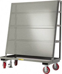 Little Giant - 48" Wide x 60" High x 24" Deep, Pegboard A-Frame with Back Shelf Storage - 2,000 Lb Capacity - Eagle Tool & Supply