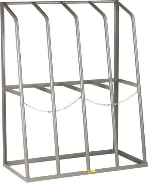 Little Giant - 4 Bay, 1,500 Lb Capacity, Gray Vertical Bar Storage Rack - 48" Wide x 60" High x 24" Deep - Eagle Tool & Supply