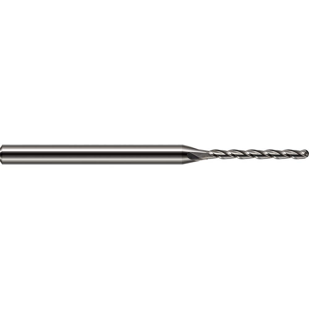 Harvey Tool - 3/32" Diam, 1-1/8" LOC, 3 Flute Solid Carbide Ball End Mill - Exact Industrial Supply