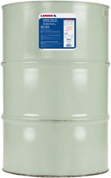 Lenox - CF 100, 55 Gal Drum Cutting & Sawing Fluid - Water Soluble, For Drilling, Grinding, Milling, Tapping - Eagle Tool & Supply