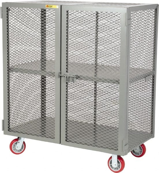 Little Giant - 2 Door, 2 Tier, Mobile Storage Locker - Eagle Tool & Supply