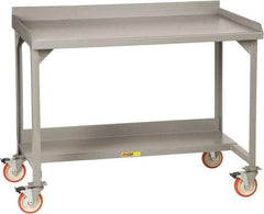 Little Giant - Mobile Workbench - Steel, Gray, 60" Long x 28" Deep x 39" High - Eagle Tool & Supply