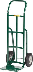 Little Giant - 800 Lb Capacity 47" OAH Hand Truck - 12 x 14" Base Plate, Continuous Handle, Steel, Solid Rubber Wheels - Eagle Tool & Supply