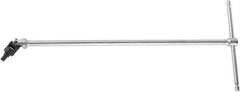 Beta - 3mm Hex, Sliding T-Handle, Swivel Hex Key - 15-1/2" OAL, Steel, Metric System of Measurement - Eagle Tool & Supply