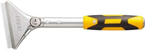 Olfa - Stiff Steel Straight Scraper - 100" Blade Width x 0.709" Blade Length, 12" Long Handle - Eagle Tool & Supply