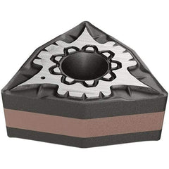 Iscar - DNMG332 M3M Grade IC830 Carbide Turning Insert - TiAlN/AlTiN/TiN Finish, 55° Diamond, 9.52mm Inscr Circle, 4.76mm Thick, 0.8mm Corner Radius - Eagle Tool & Supply