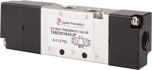 PRO-SOURCE - Specialty Air Valves Valve Type: 5-Way, 3 Position Actuator Type: Pneumatic Double Acting - Eagle Tool & Supply