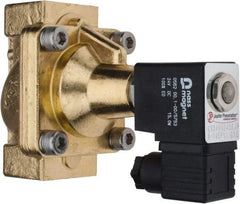 PRO-SOURCE - 3/4", 2/2 Way Steam Series Stacking Solenoid Valve - 24 VDC, 12 CV Rate, 4.98" High x 3.94" Long - Eagle Tool & Supply